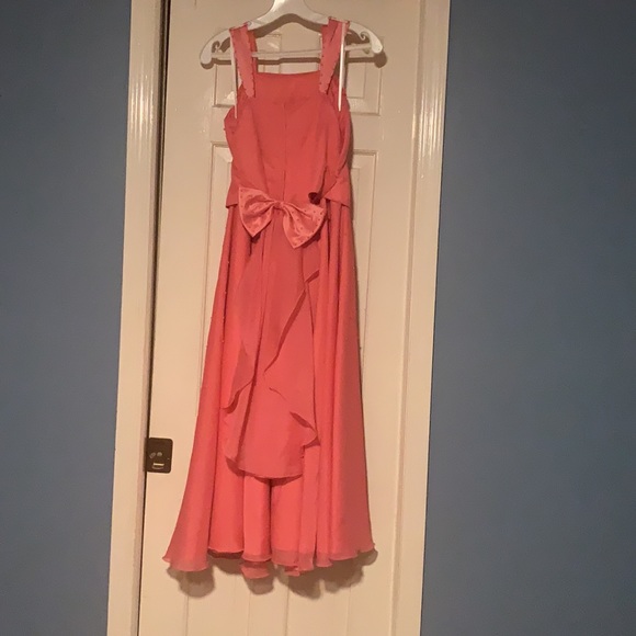 Peach-semi-formal party dress-Size-14 - Picture 3 of 3